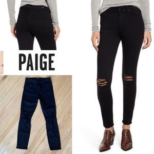 Paige Hoxton Ankle Jeans w/ Distressed knees 26